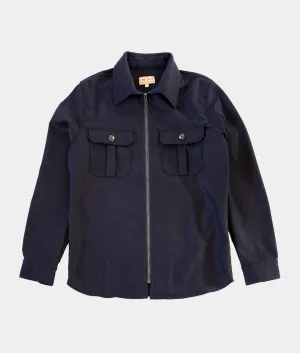 Hank Zip Shacket - Navy | By Cro'Jack