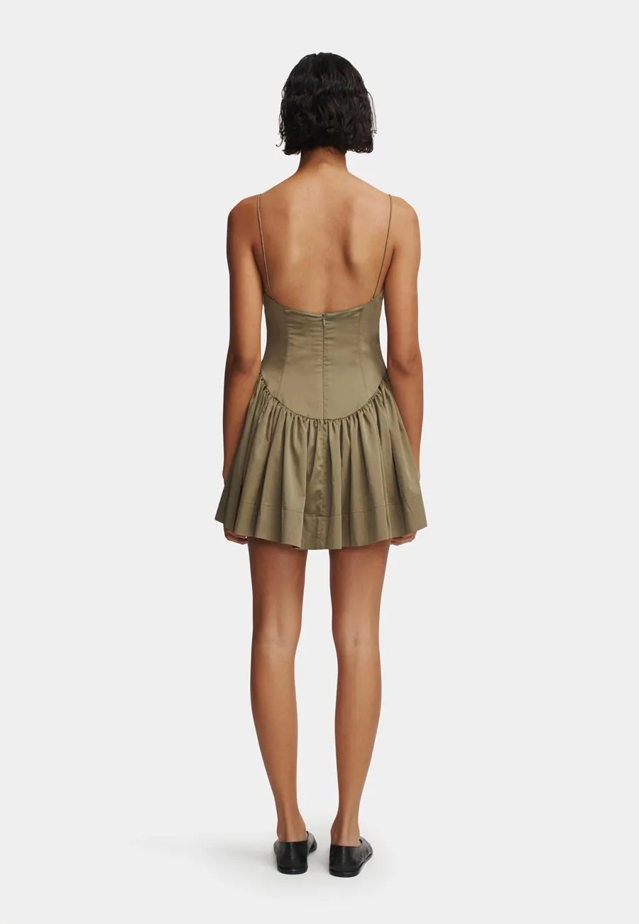 Hansen & Gretel Sonja Mini Dress Olive