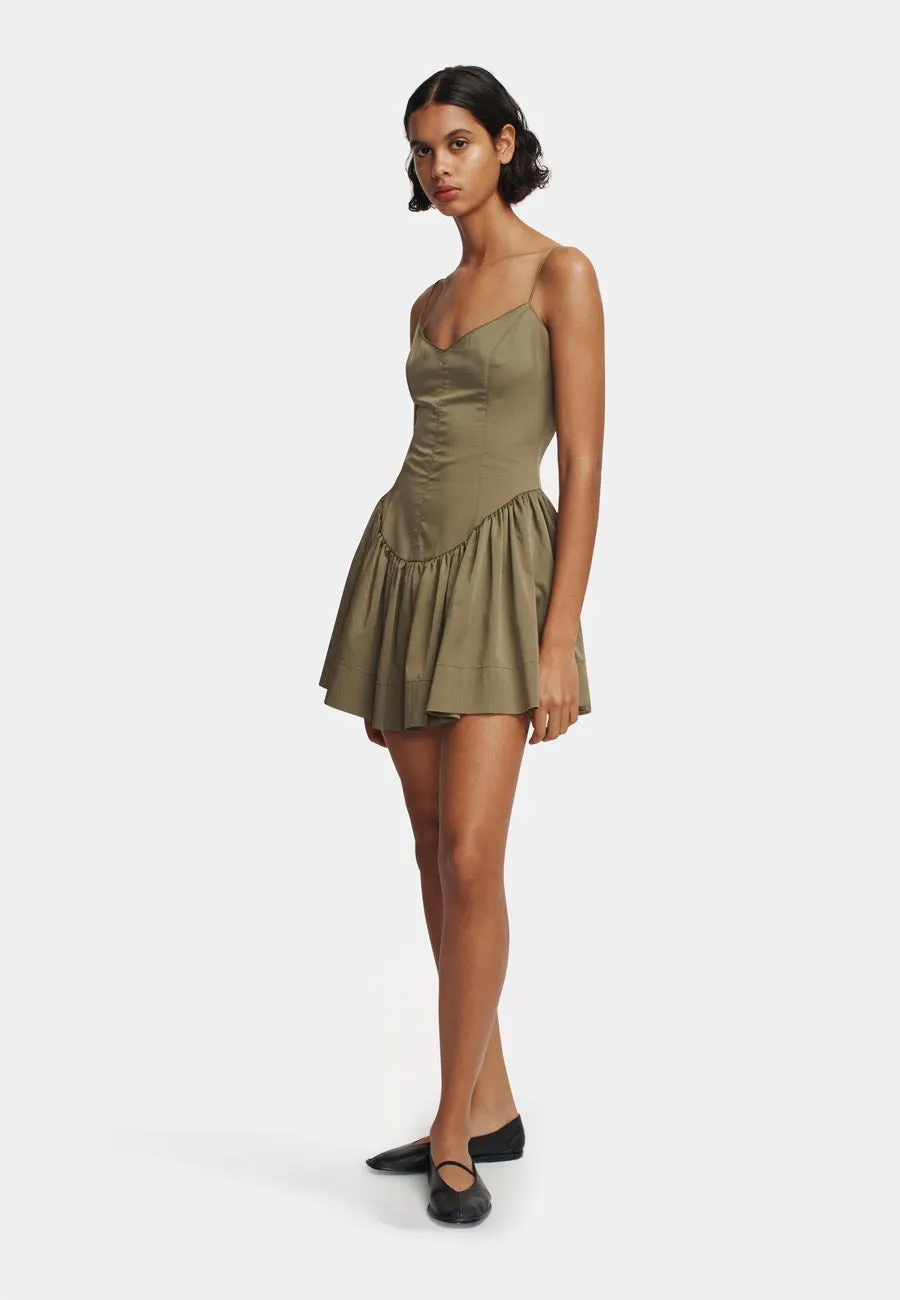 Hansen & Gretel Sonja Mini Dress Olive