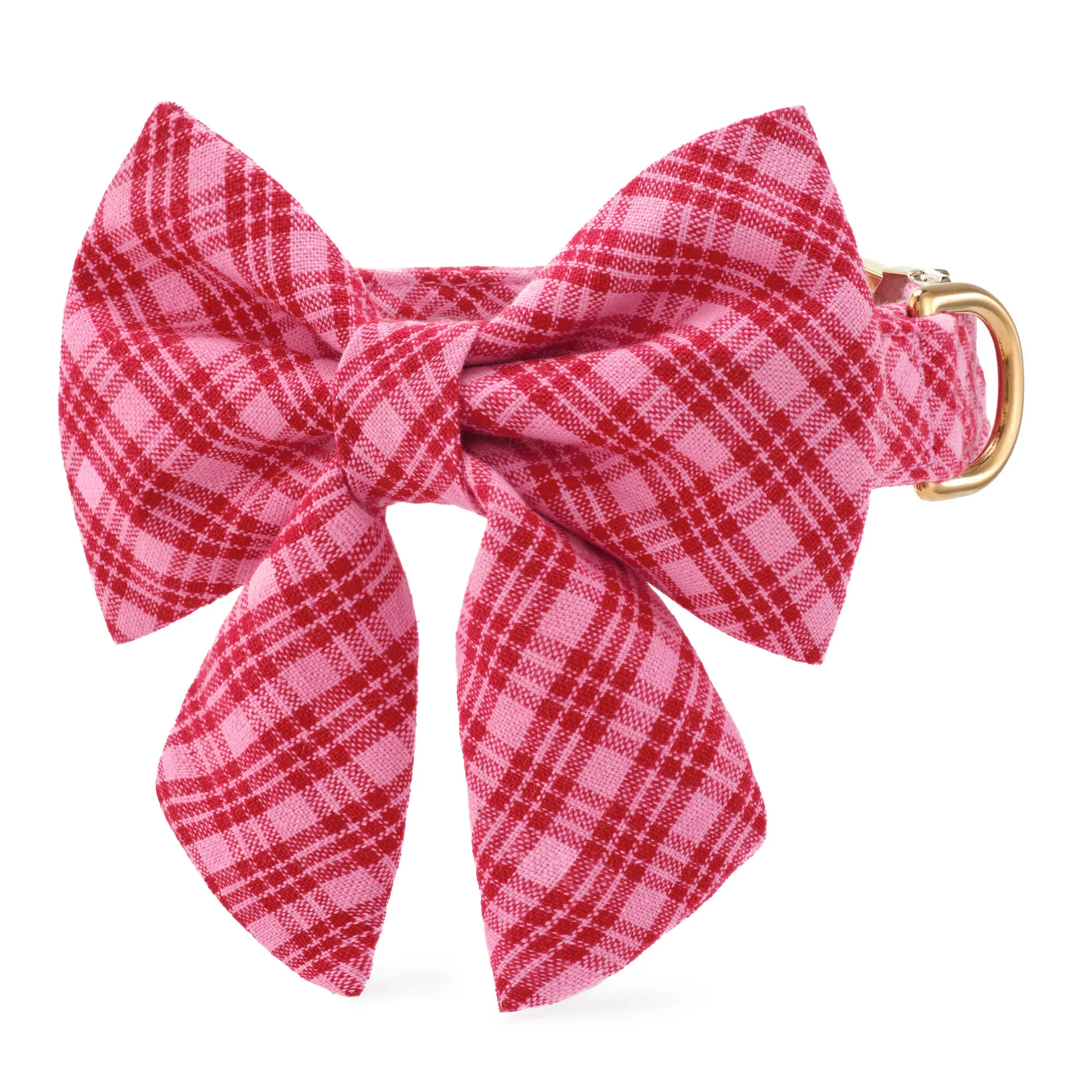 Heather Taylor Home x TFD Katherine Plaid Valentine Lady Bow Collar