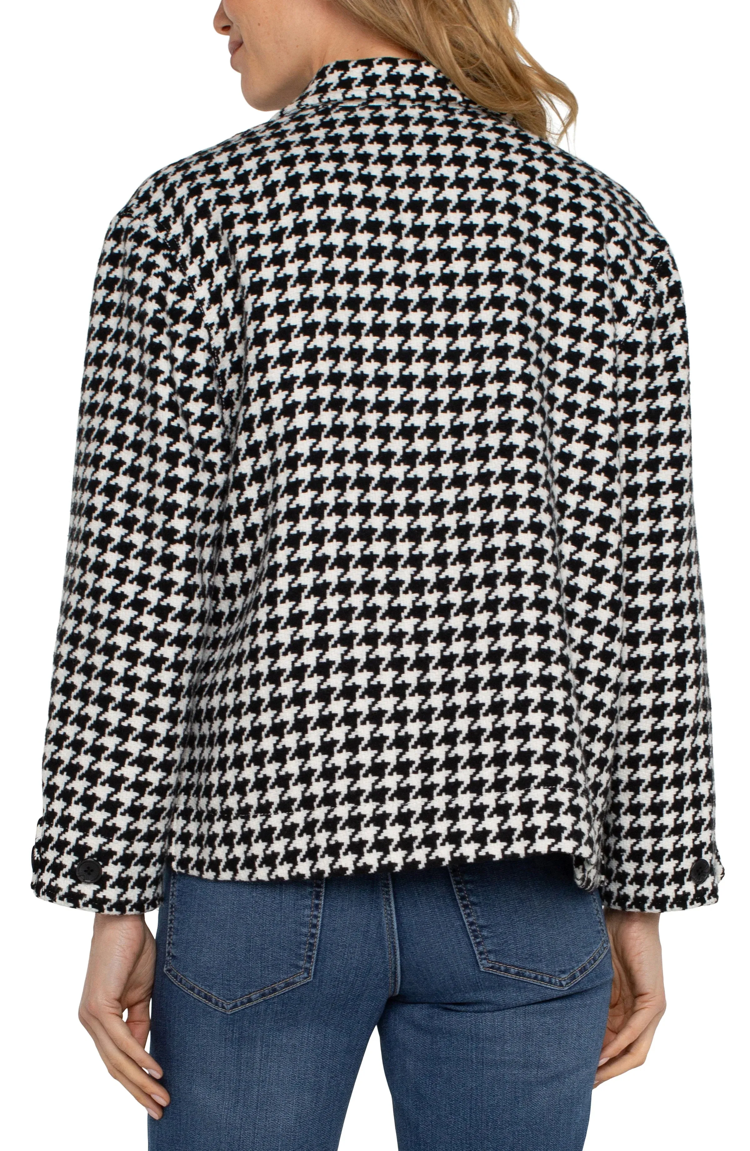 Houndstooth Boxy Shacket