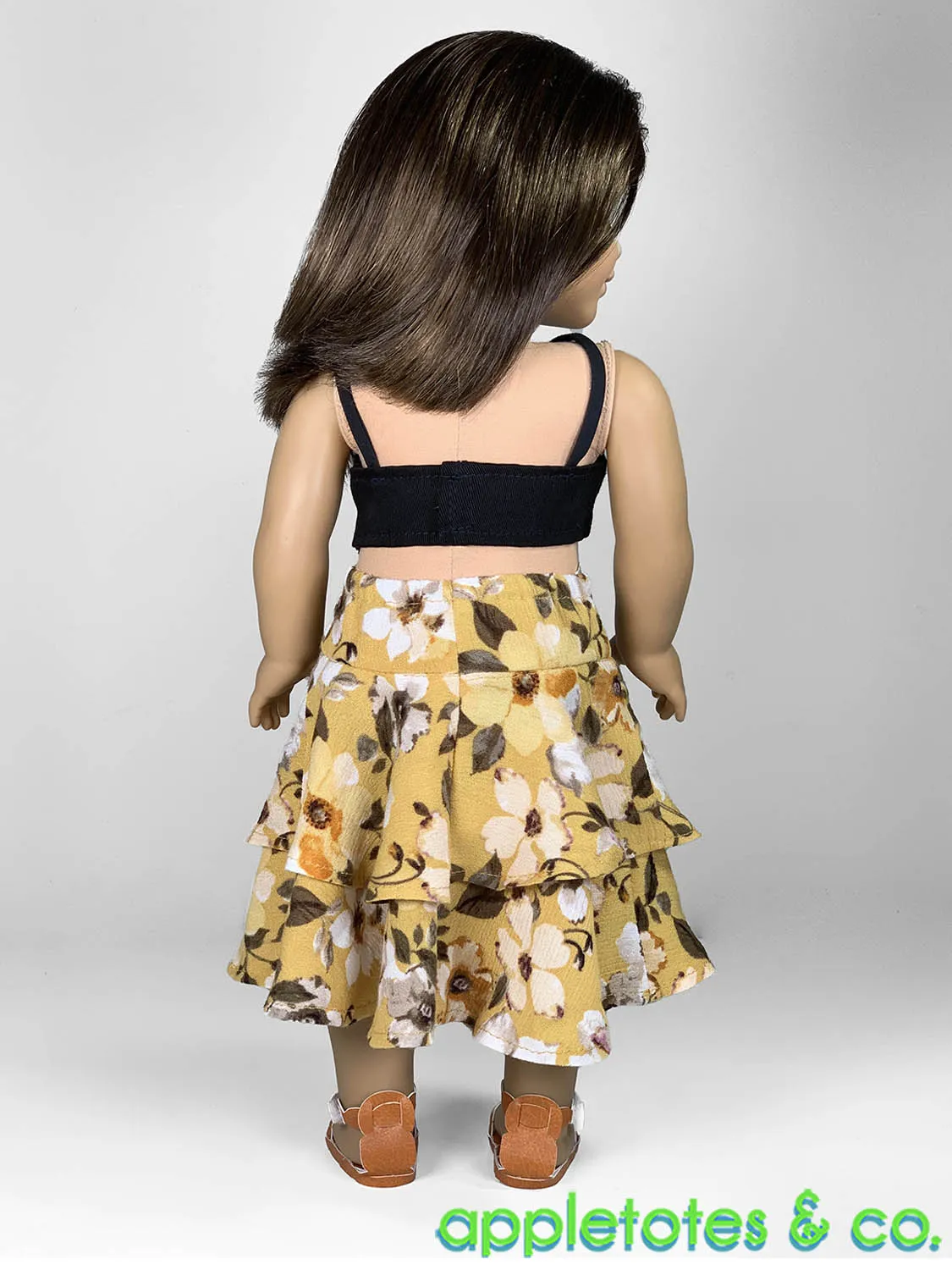 Isla Midi Skirt 18 Inch Doll Sewing Pattern