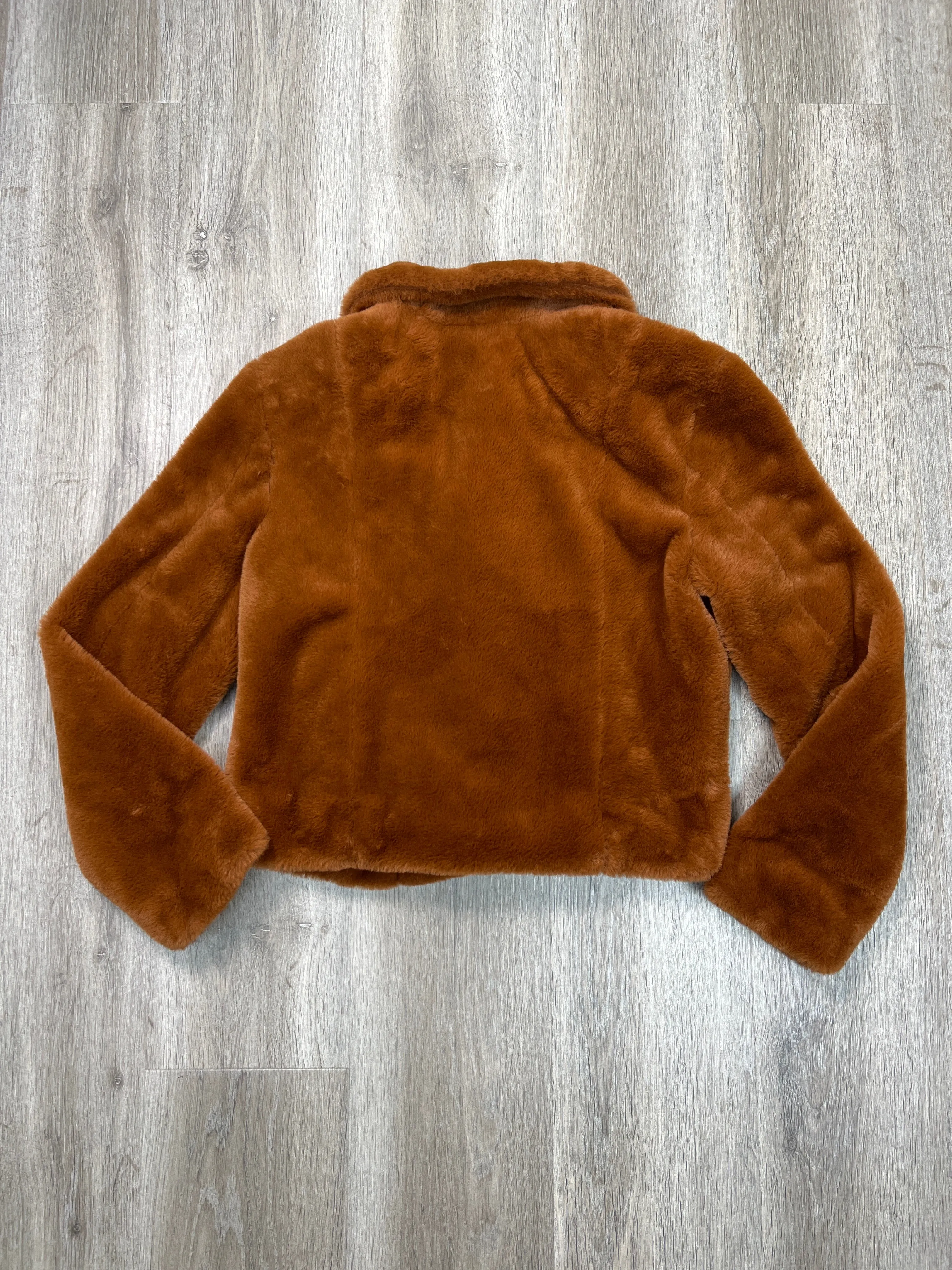 Jacket Faux Fur & Sherpa By Blanknyc In Orange, Size: S