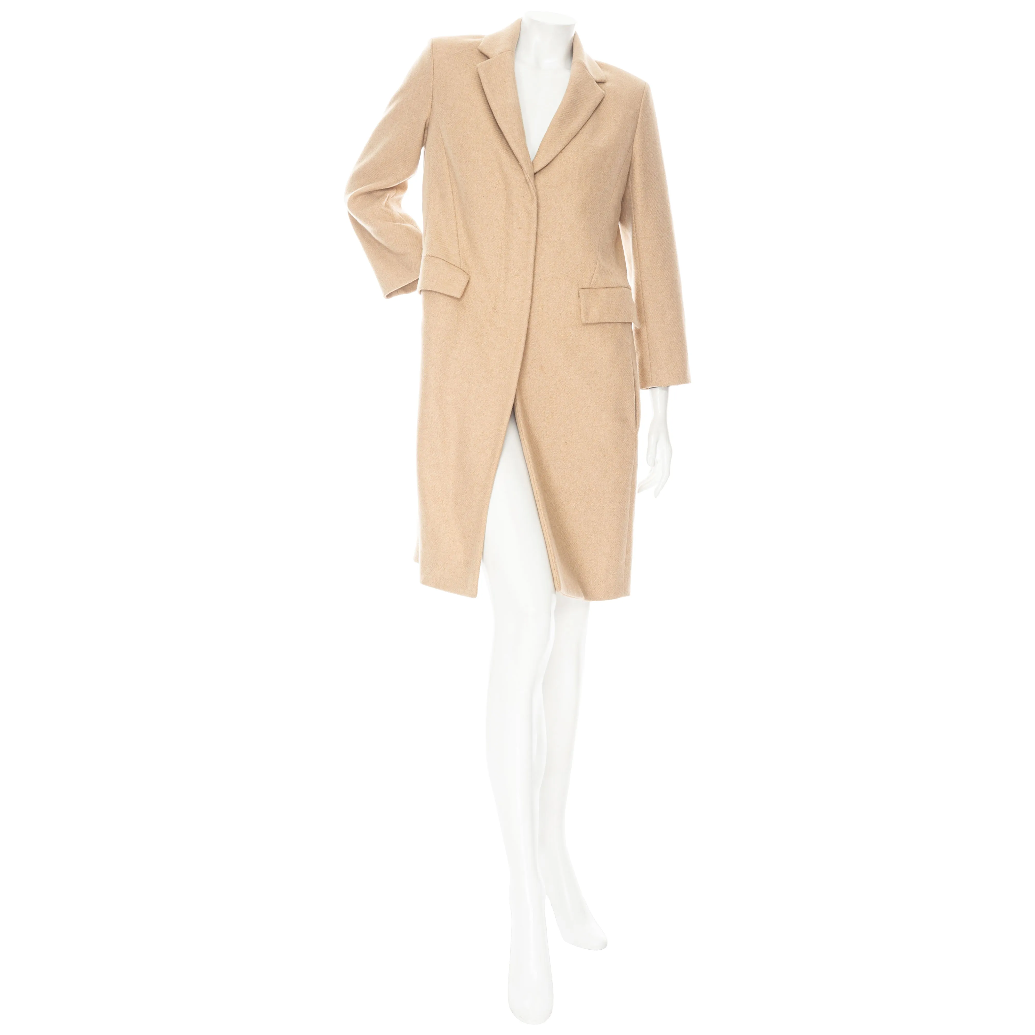 Jackson Beige Wool Single-Breasted Coat