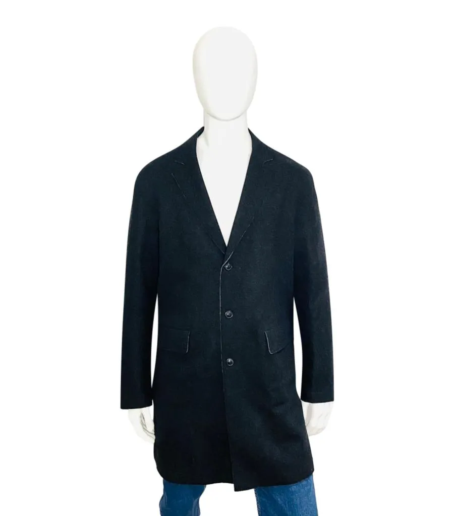 John Varvatos Wool & Cashmere Coat. Size M/L