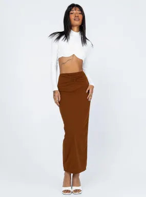 Jones Maxi Skirt Brown