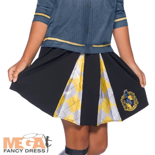 Kids Hufflepuff Pleated Skirt