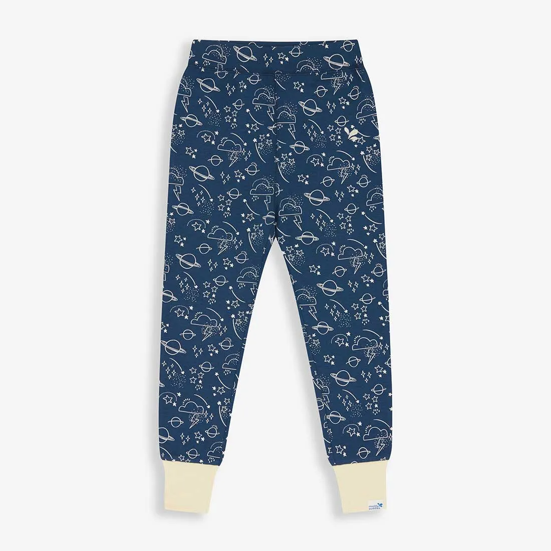 Kids Thermal Leggings Navy