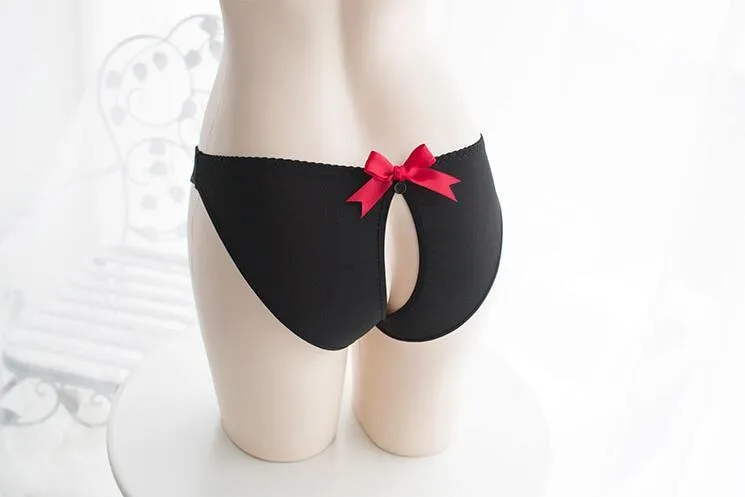 Kitten Tail Open Crotch Panties