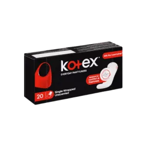 KOTEX EVERYDAY PANTYLINERS UNSCENTED 20S