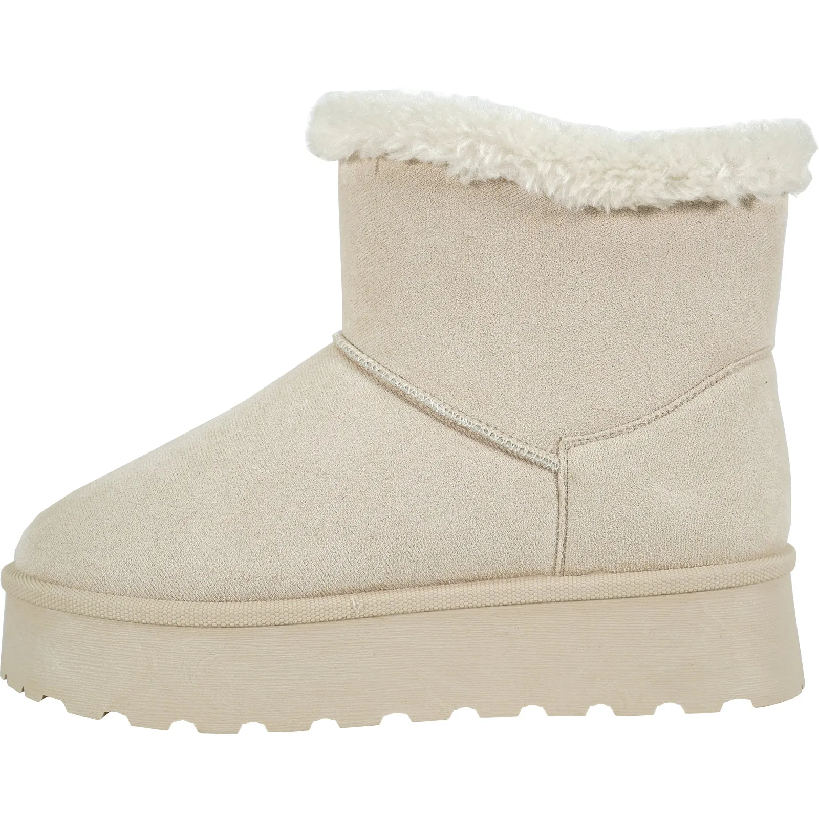 KOZI Women Boot Maggie-1 Ankle Snow Boot Beige