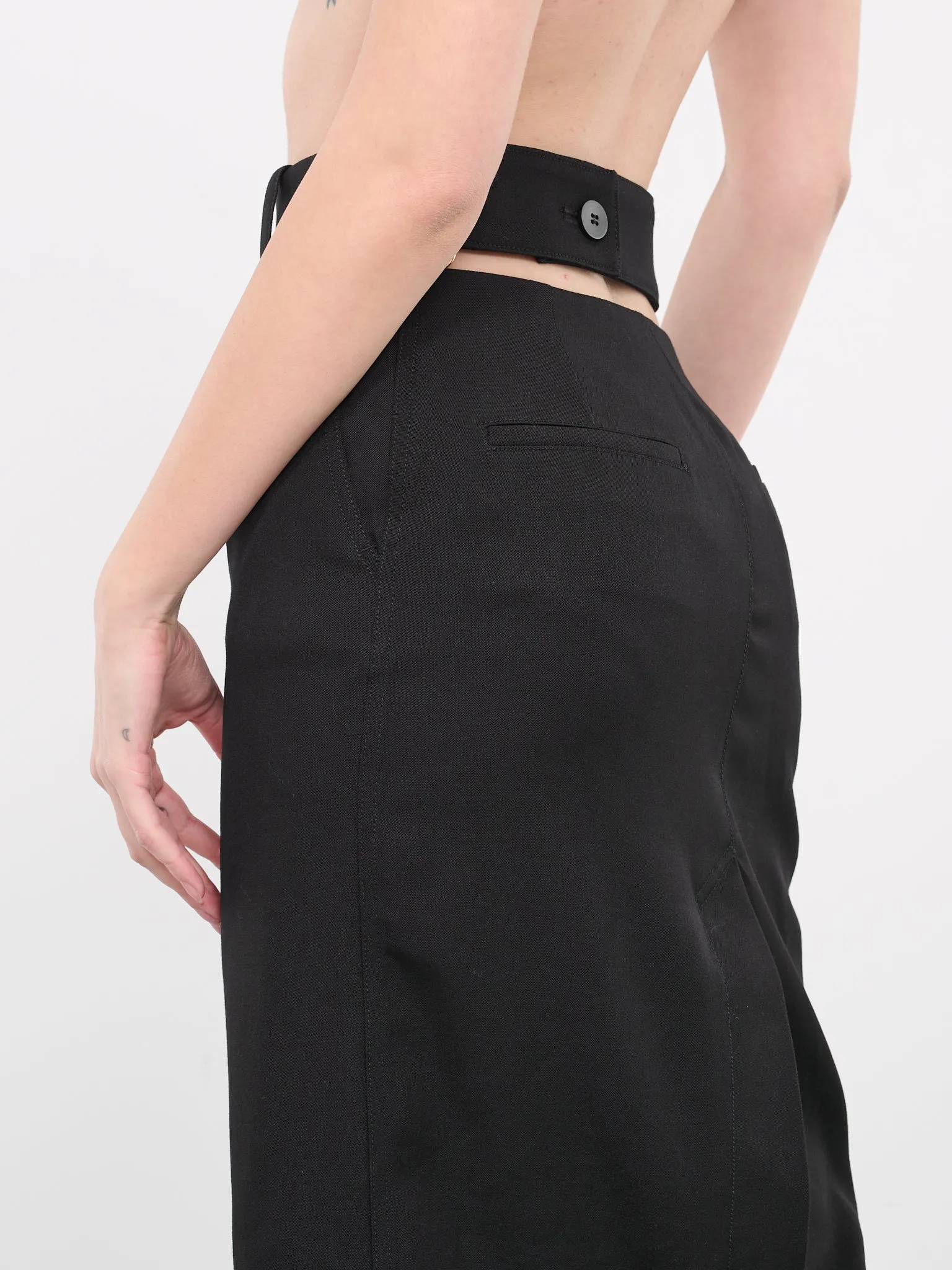 La Jupe Midi Bari (241SK046-1333-BLACK)