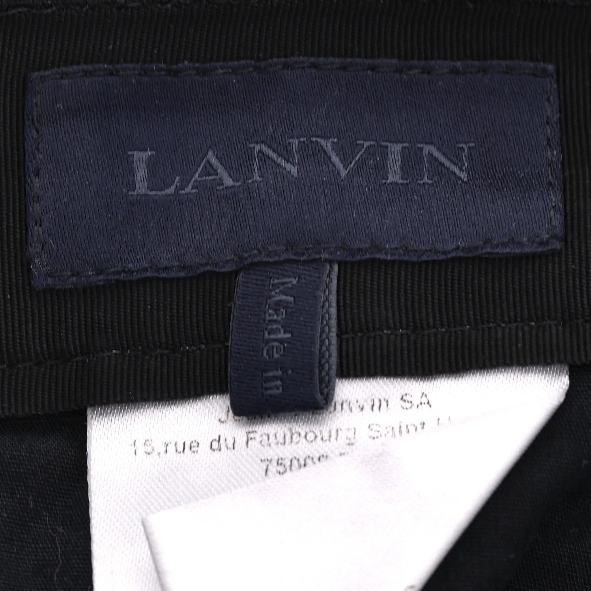 Lanvin Cotton Trousers With Zipped Cuffs. Size 50IT