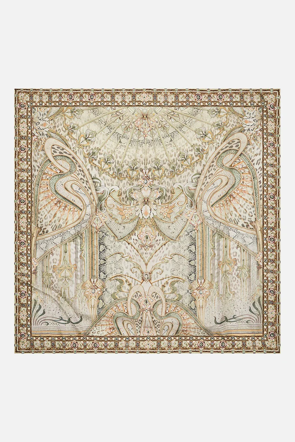 Large Square Scarf - Ivory Tower Tales