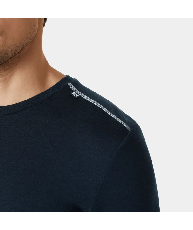 LIFA MERINO MIDWEIGHT CREW BASELAYER- NAVY