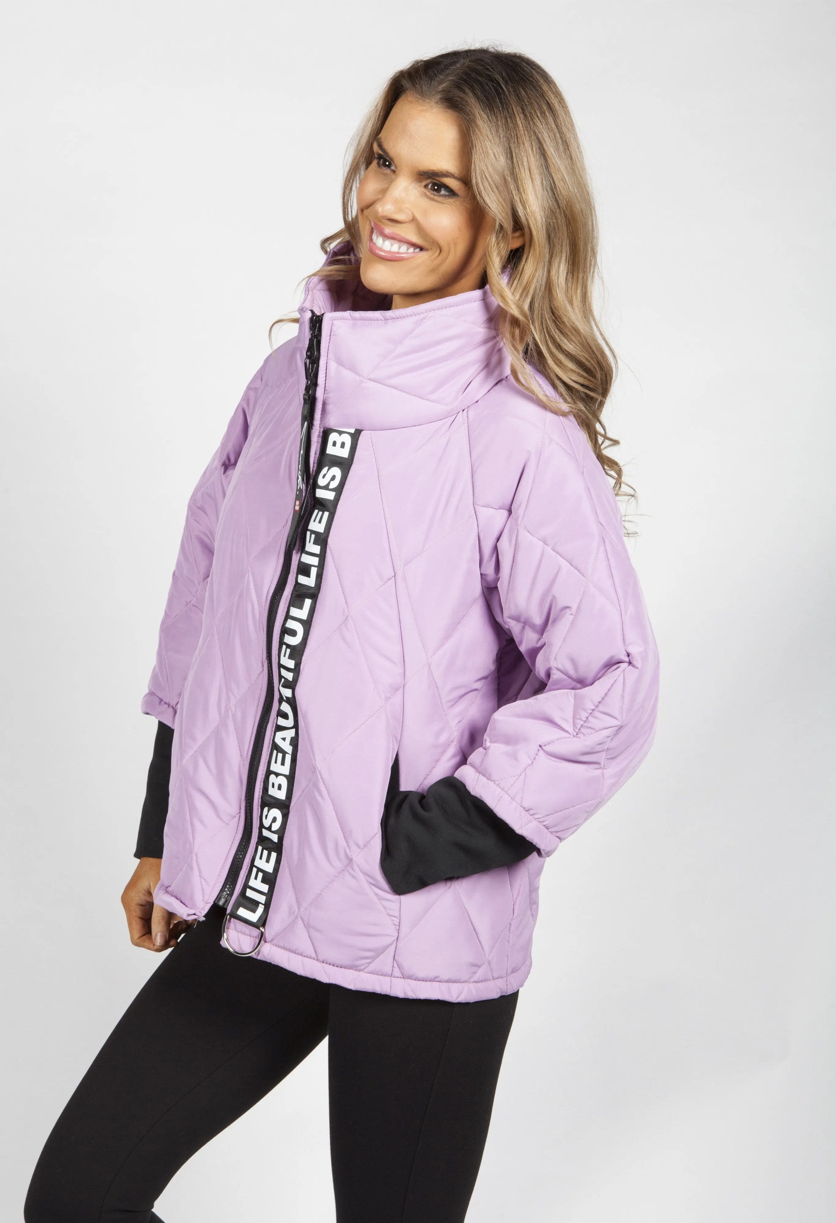 Lilac Quilted Jacket