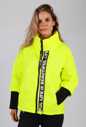 Luminous Lime Quilted Jacket