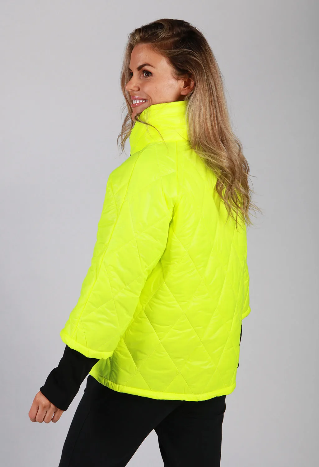 Luminous Lime Quilted Jacket