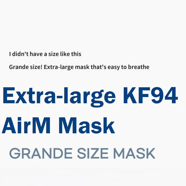 Made in Korea Renewaled 4Ply Filter KF94 Extra Large Mask AirM(100sheets)(free shipping)