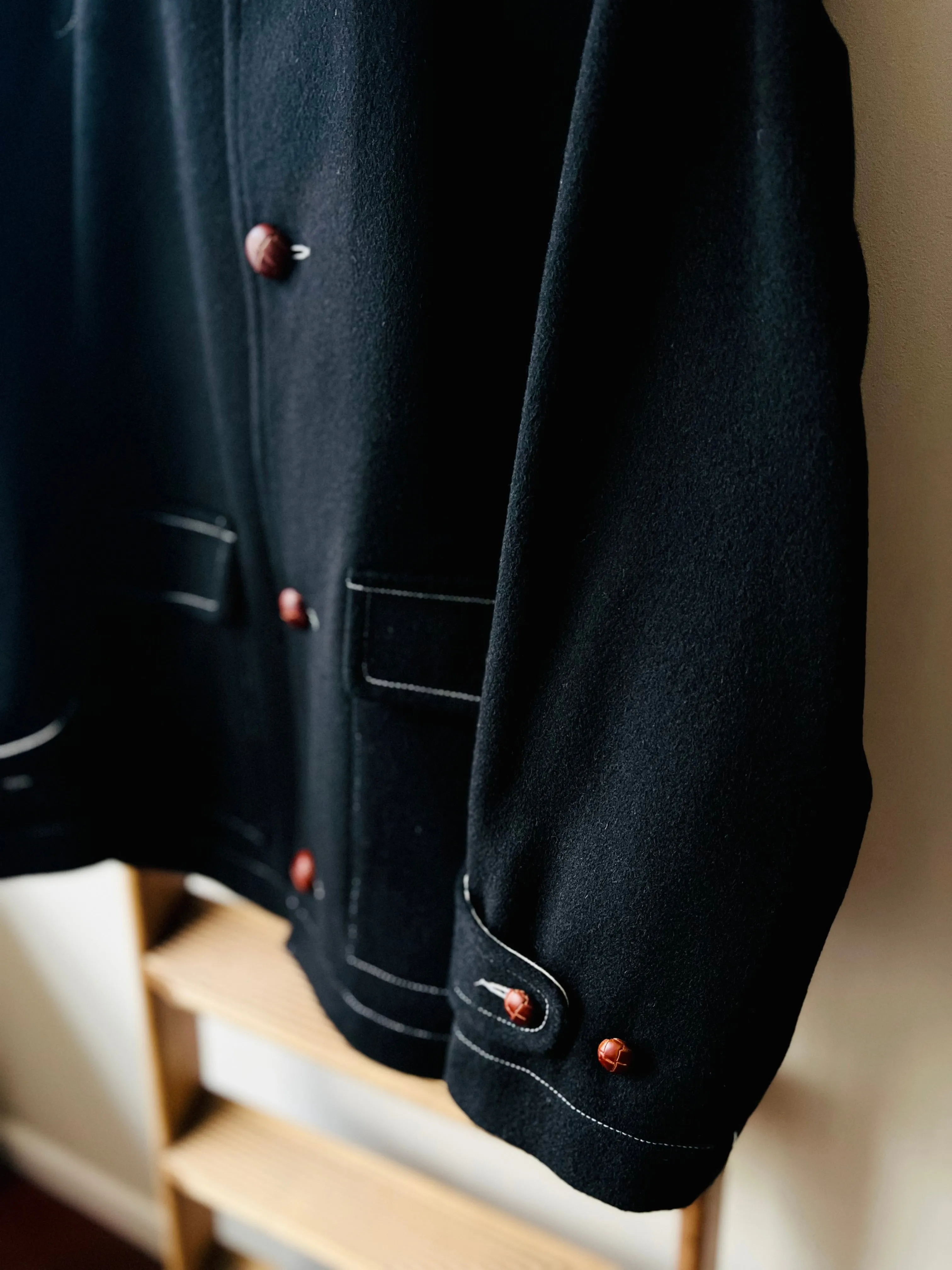 Melton Wool Field Jacket / Black Loaden