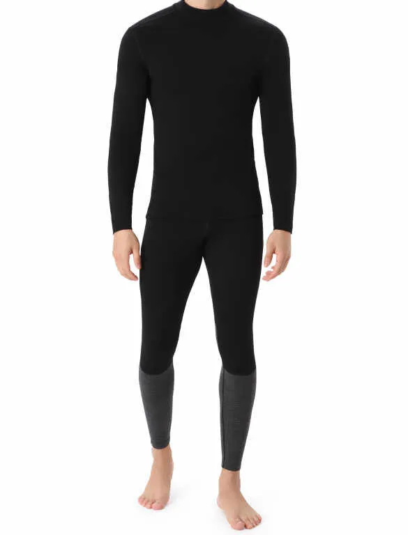 MEN'S 260 TECH LONG SLEEVE TURTLENECK - BLACK