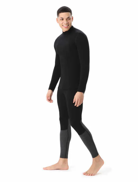 MEN'S 260 TECH LONG SLEEVE TURTLENECK - BLACK