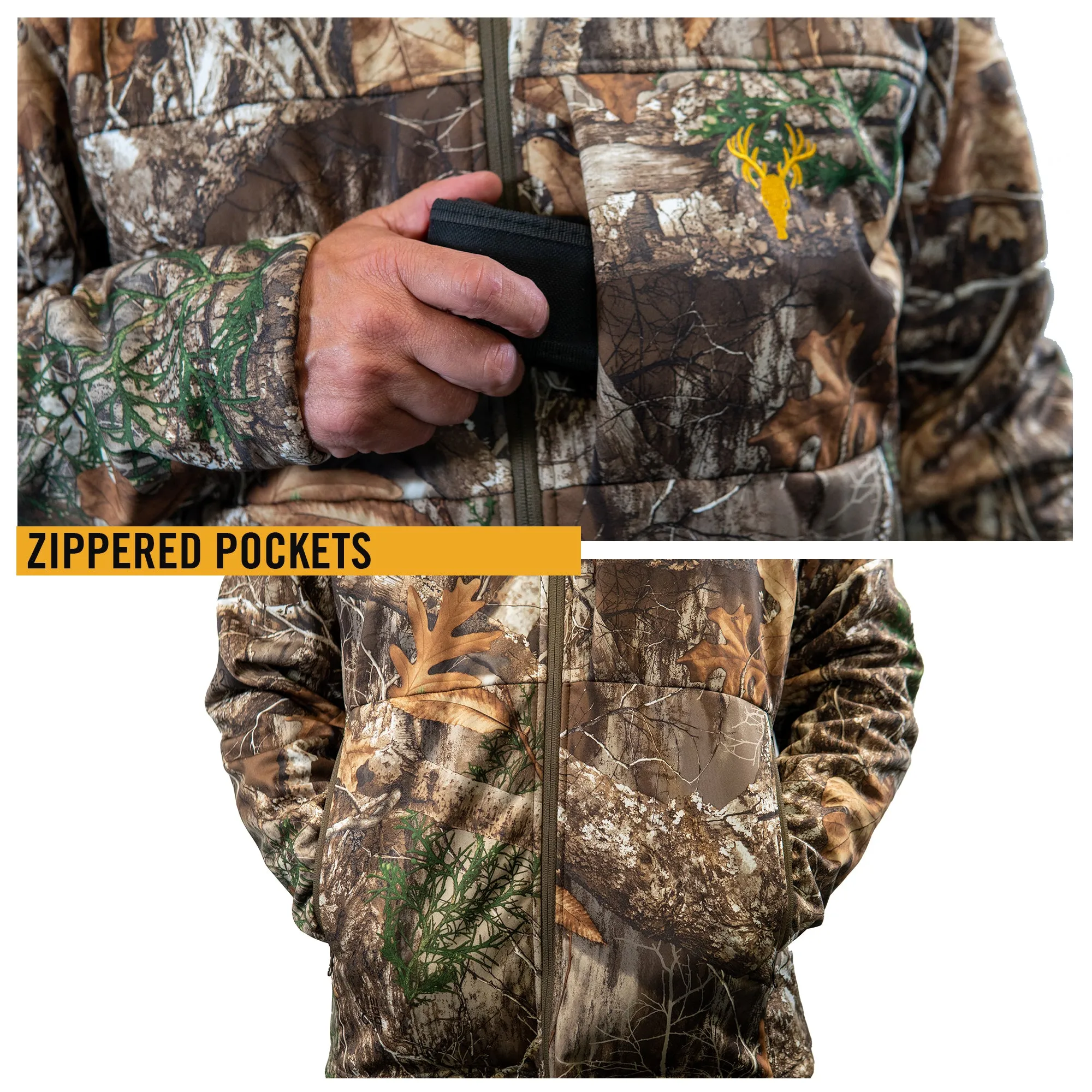 Men's Camo Hunting Softshell Jacket