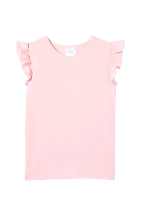 MILKY BLOSSOM FRILL TEE