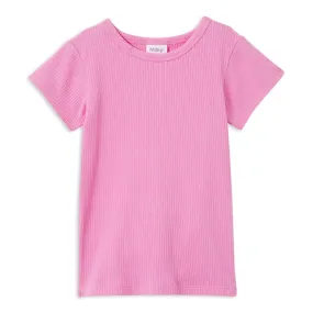 MILKY PINK RIB TEE