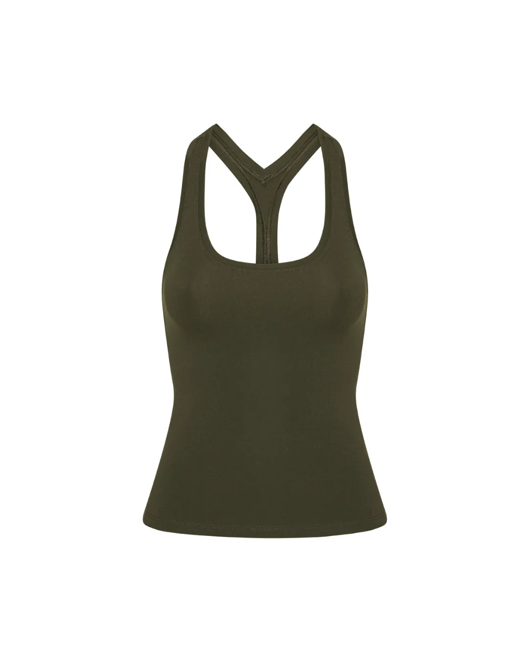 Neaty Racer Tank Top - Forest Green