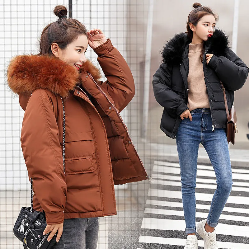 New Arrival Down Jacket Winter Jacket Women Single Full Slim Hair Cotton-padded Clothes Big Jacket Coat