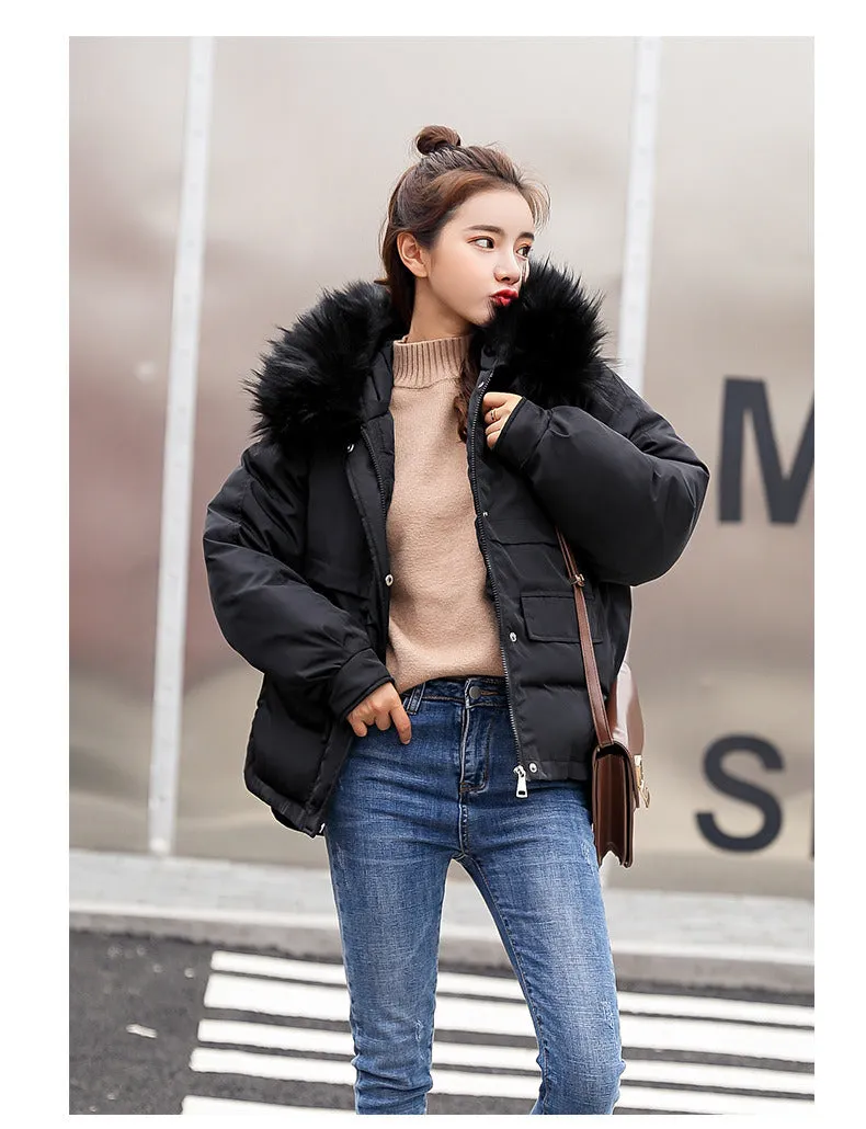 New Arrival Down Jacket Winter Jacket Women Single Full Slim Hair Cotton-padded Clothes Big Jacket Coat