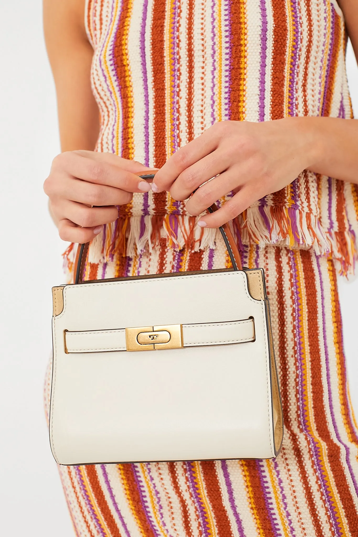 New Cream Lee Radziwill Petite Double Bag