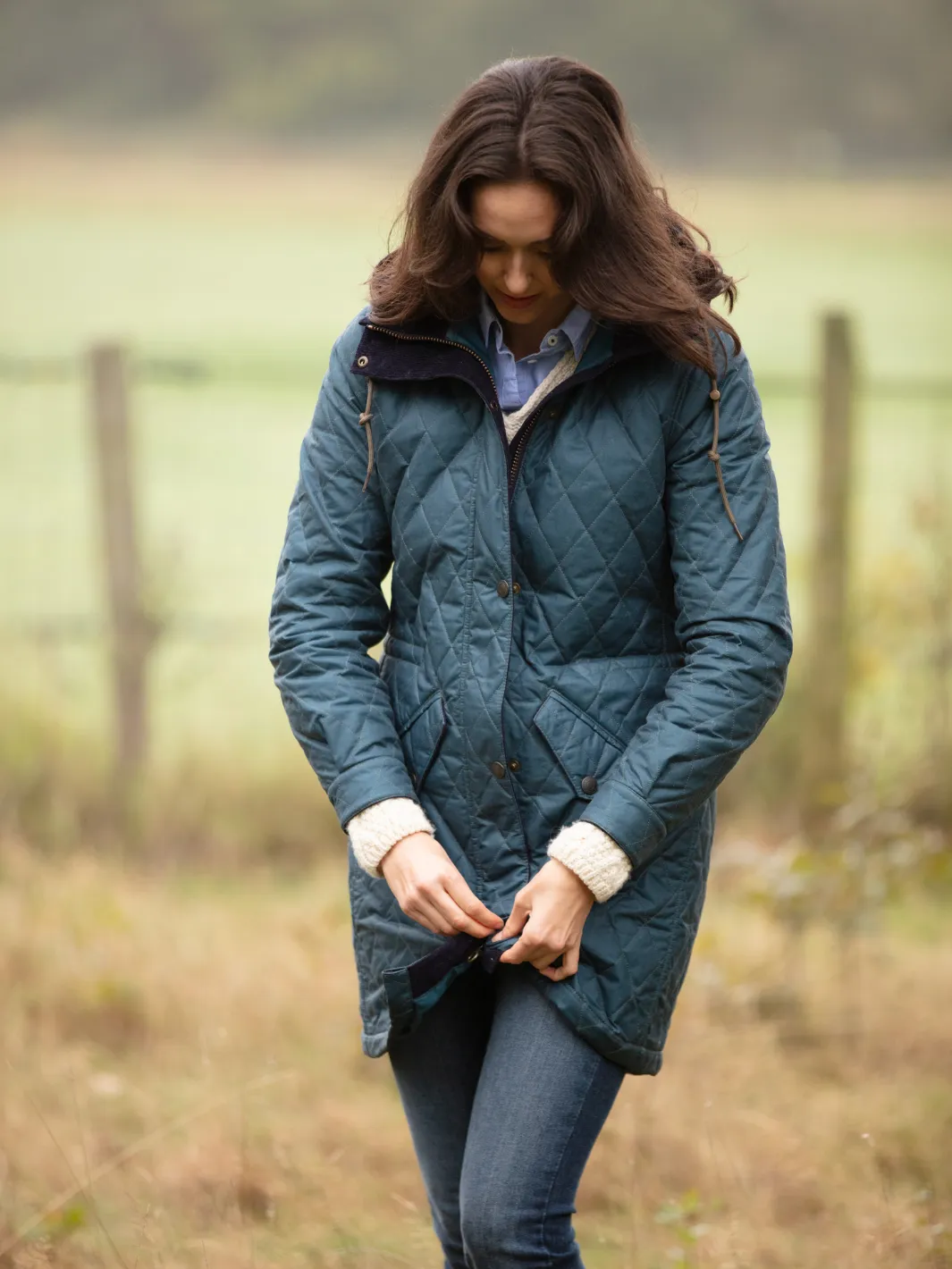 Newmarket Hooded Jacket - Teal