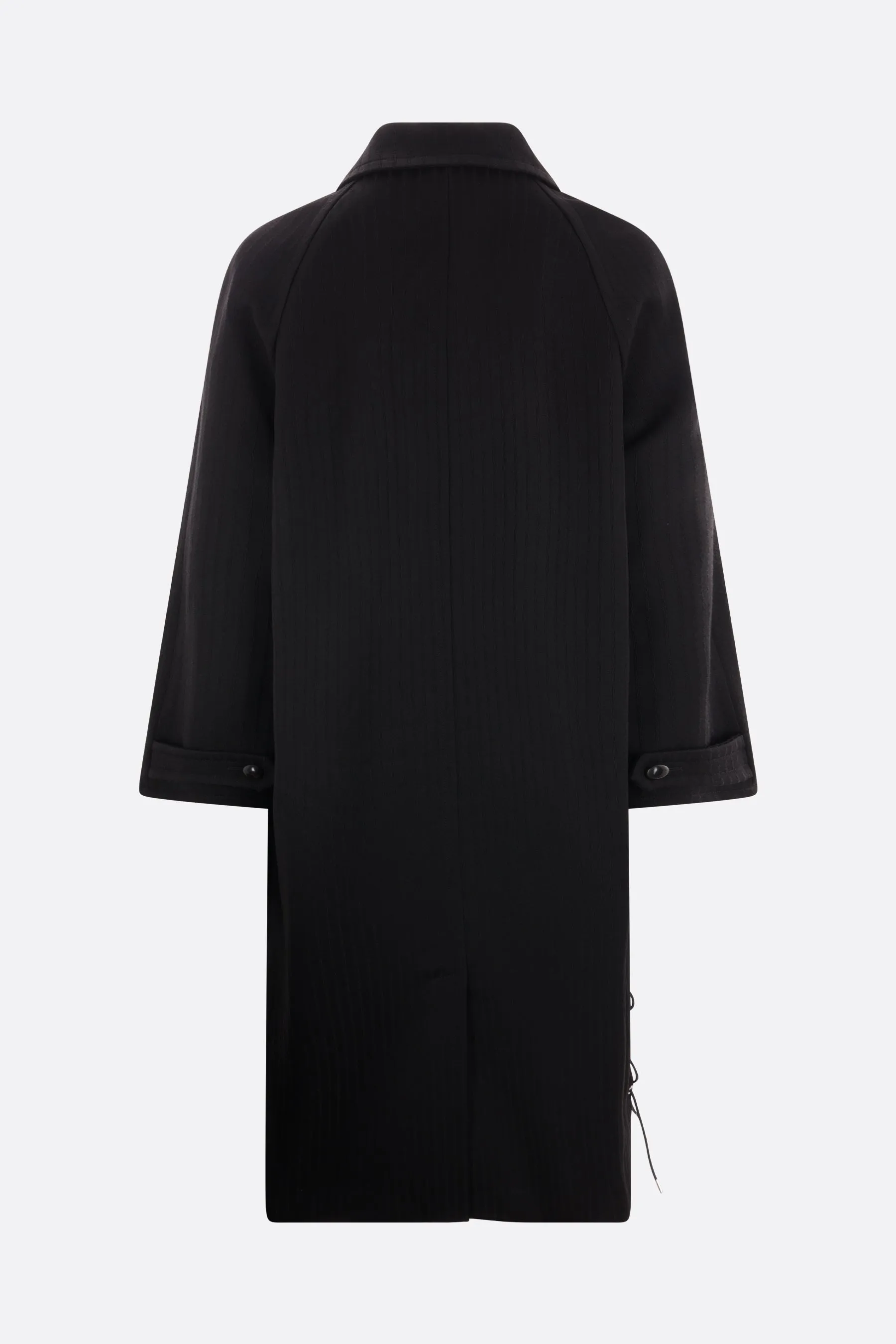 Nuku striped wool coat