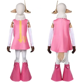 One Piece PUNK-05 Atlas Kids Children Pink Dress Set Party Carnival Halloween Cosplay Costume