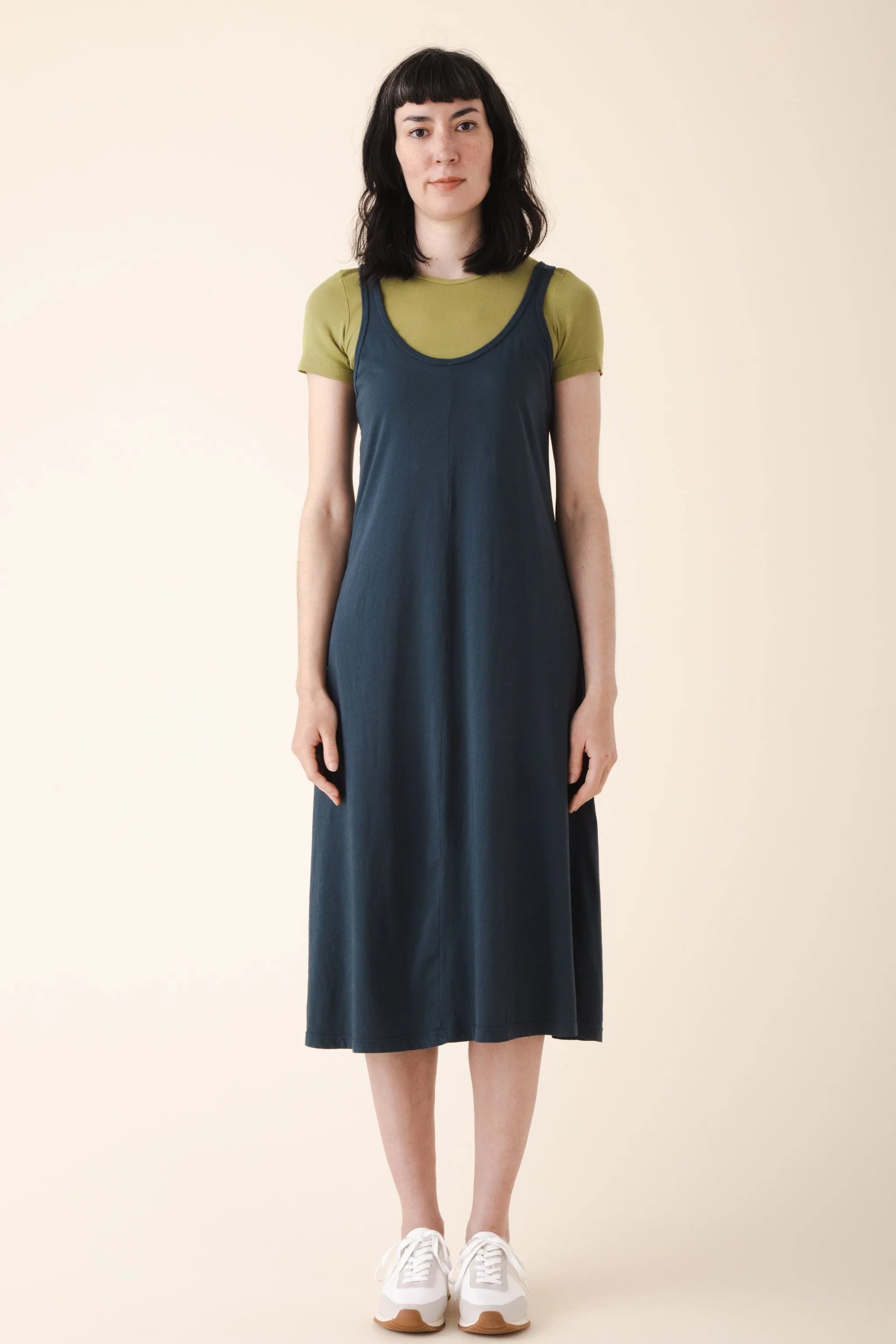 Organic Tank Dress in Atlantic