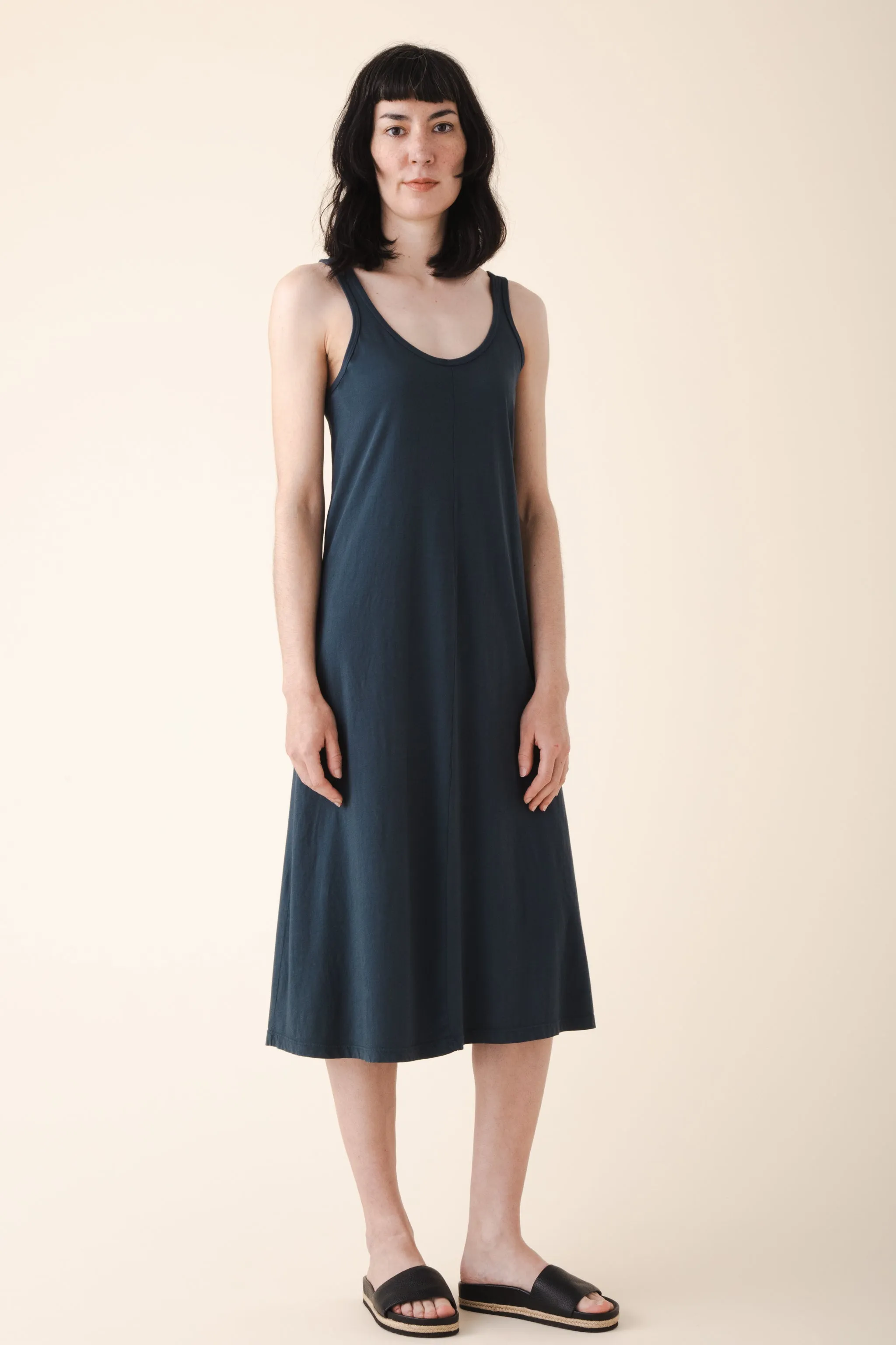 Organic Tank Dress in Atlantic