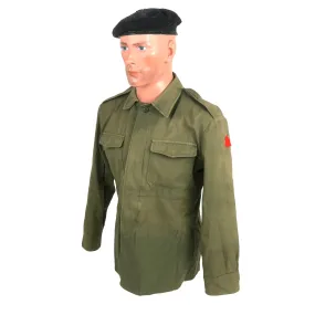 Original Persian Gulf War Iraqi Ministry of Defense Green Uniform Set With Beret - Formerly Part of the A.A.F. Tank Museum