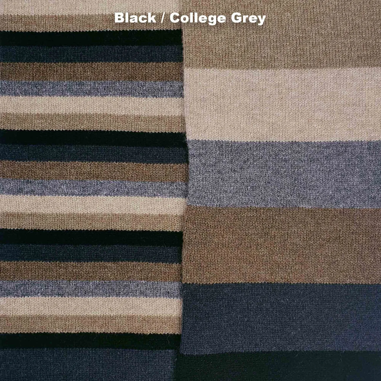 Otto & Spike Number 1 Scarf - Black College Grey