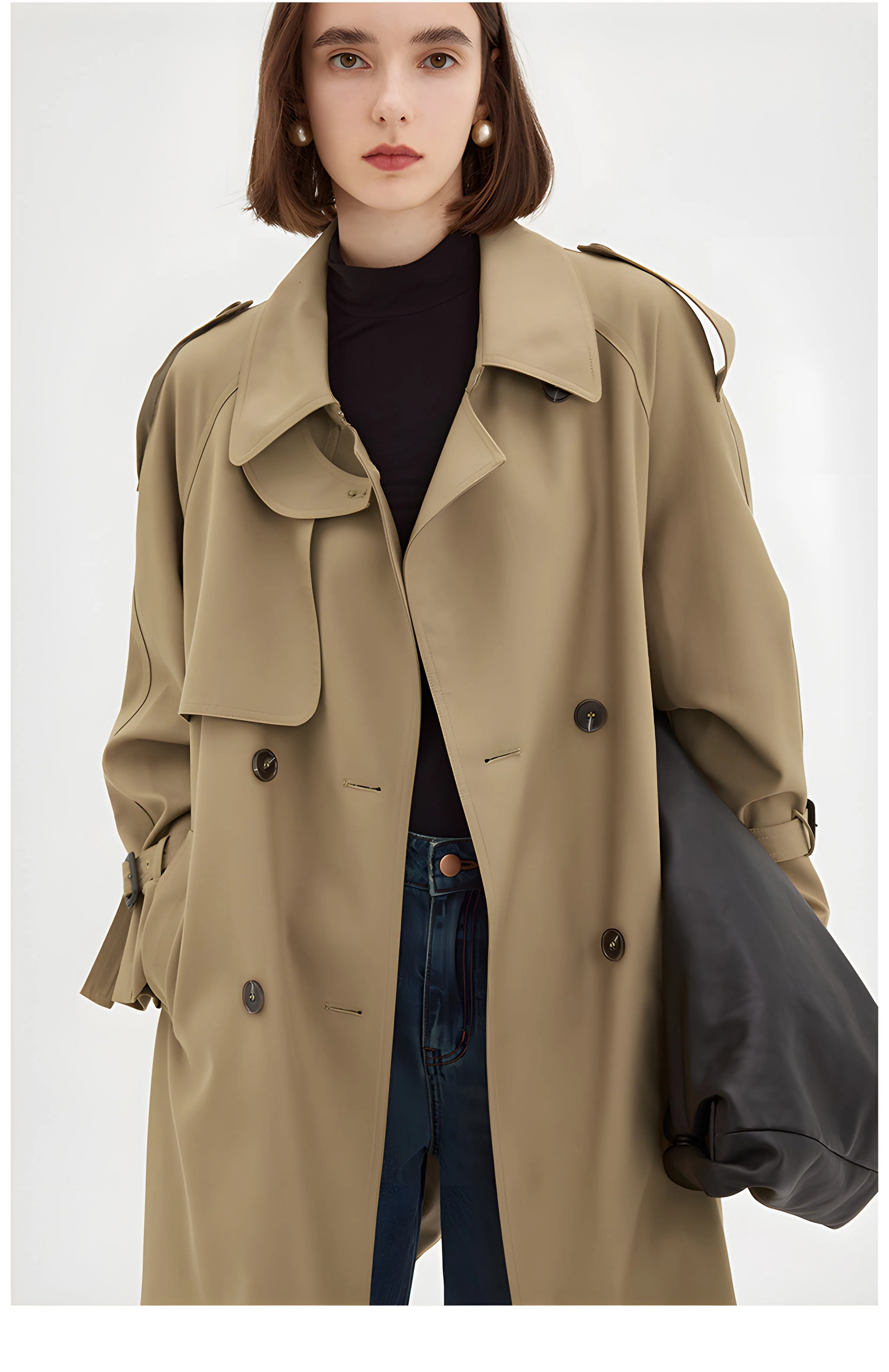 Parisian Autumn: Vintage-Inspired Midi Trench Coat