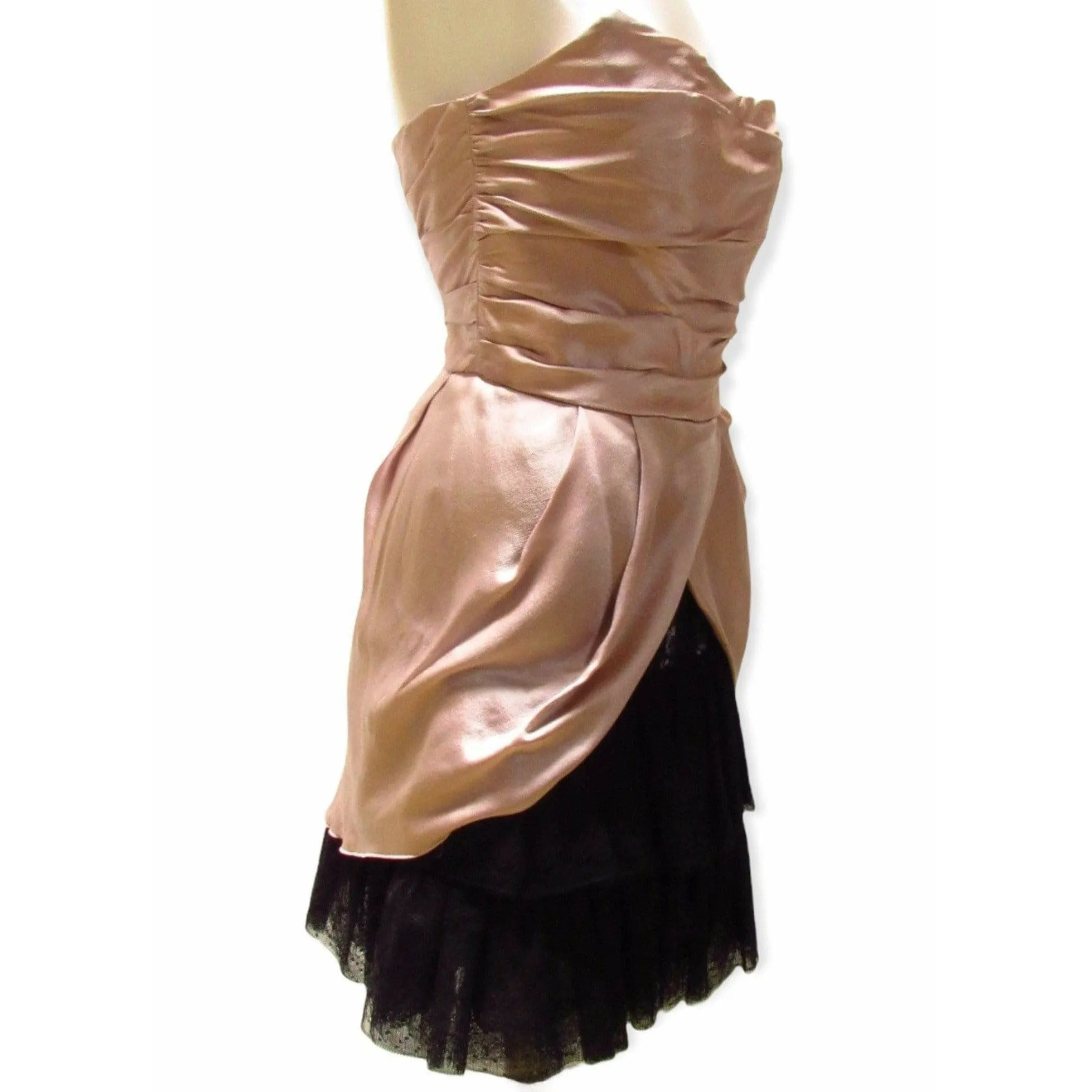 Philosophy by Alberta Ferretti Silk Strapless Dress