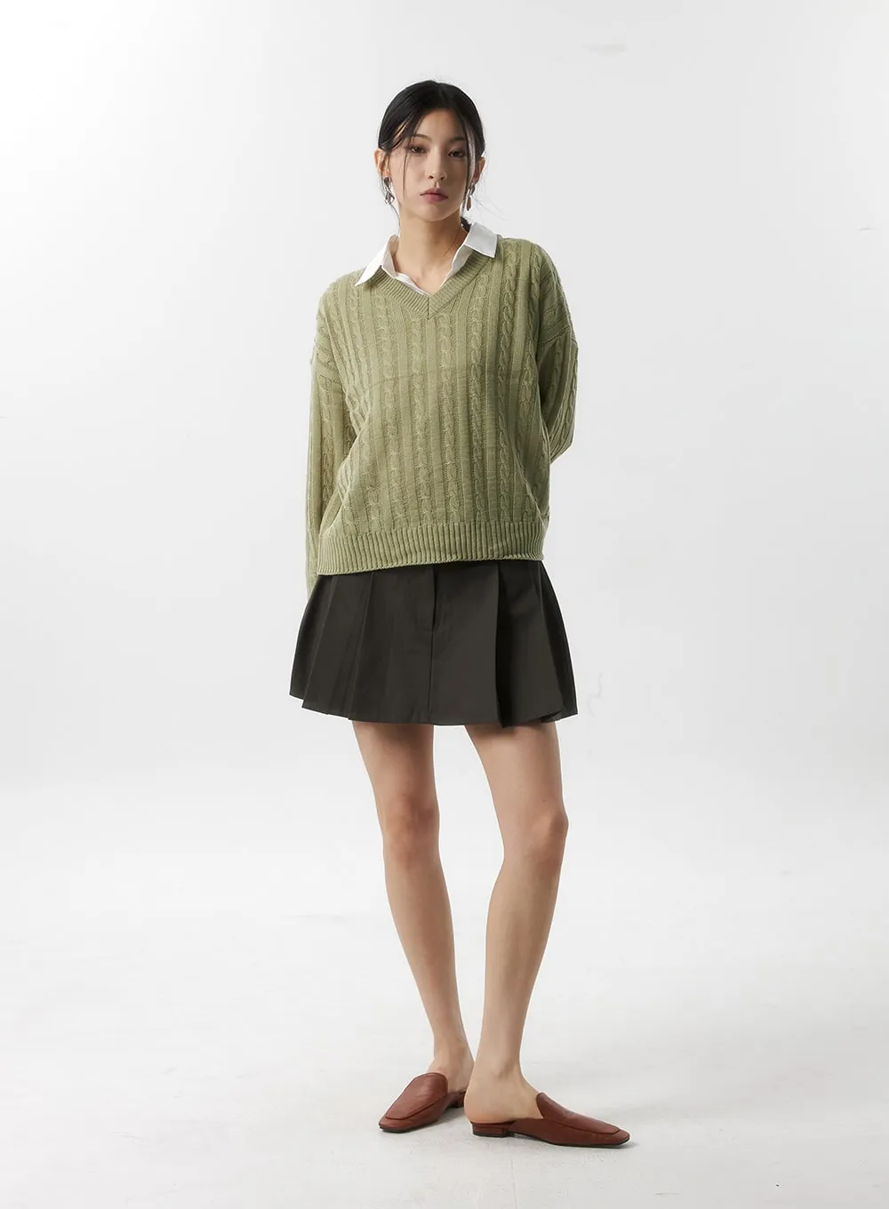 Pleated Mini Skort IS315