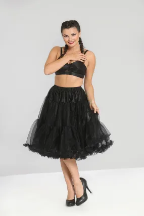 Polly Petticoat in Black by Hell Bunny