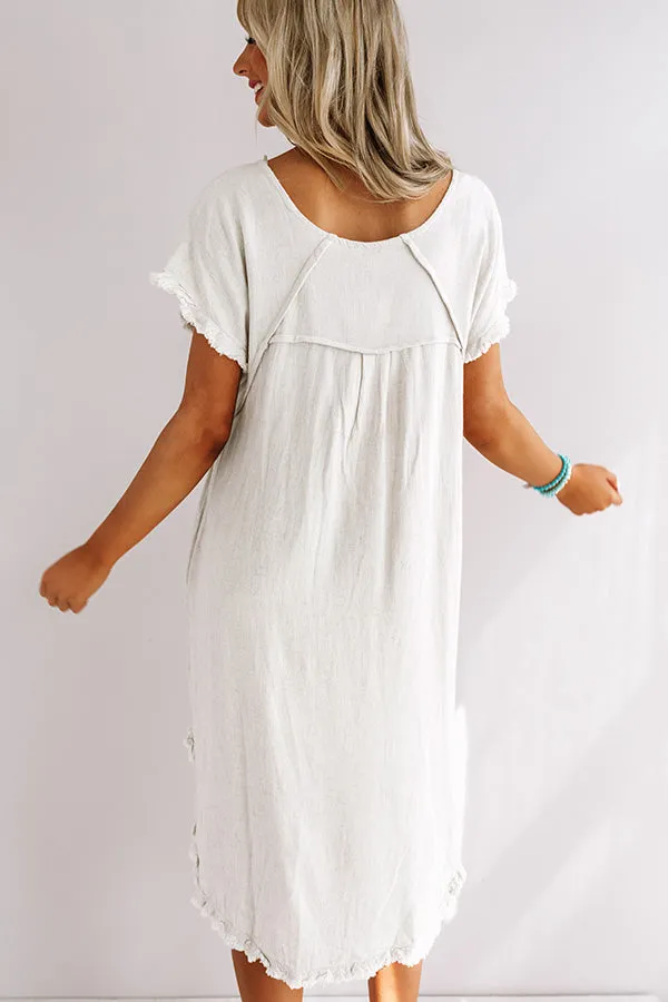 Positano Party Shift Dress In Stone