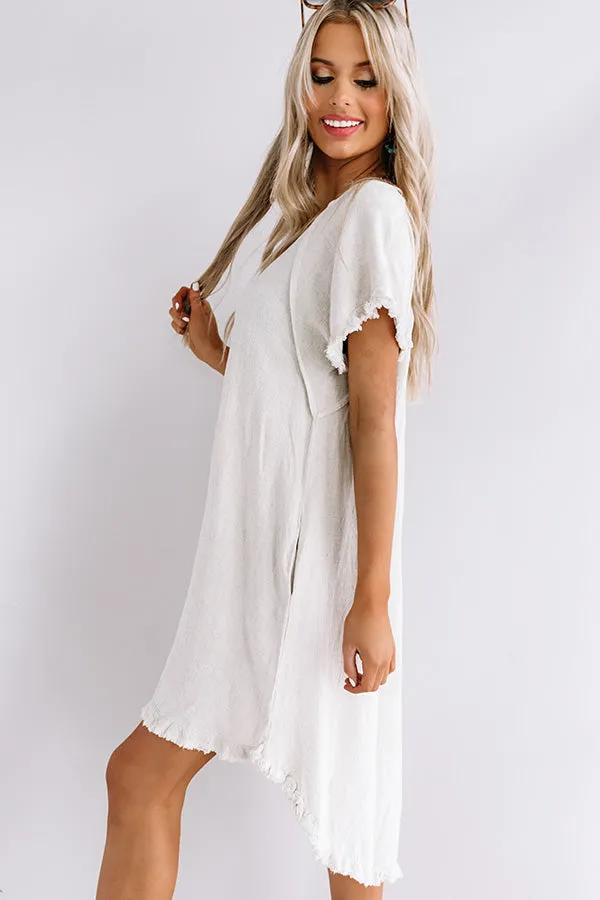 Positano Party Shift Dress In Stone