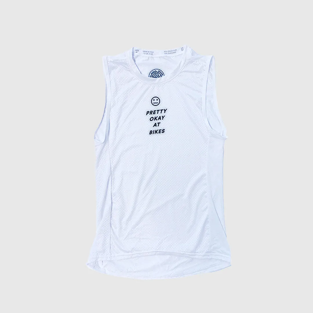 Pretty Okay at Bikes® Sleeveless Base Layer