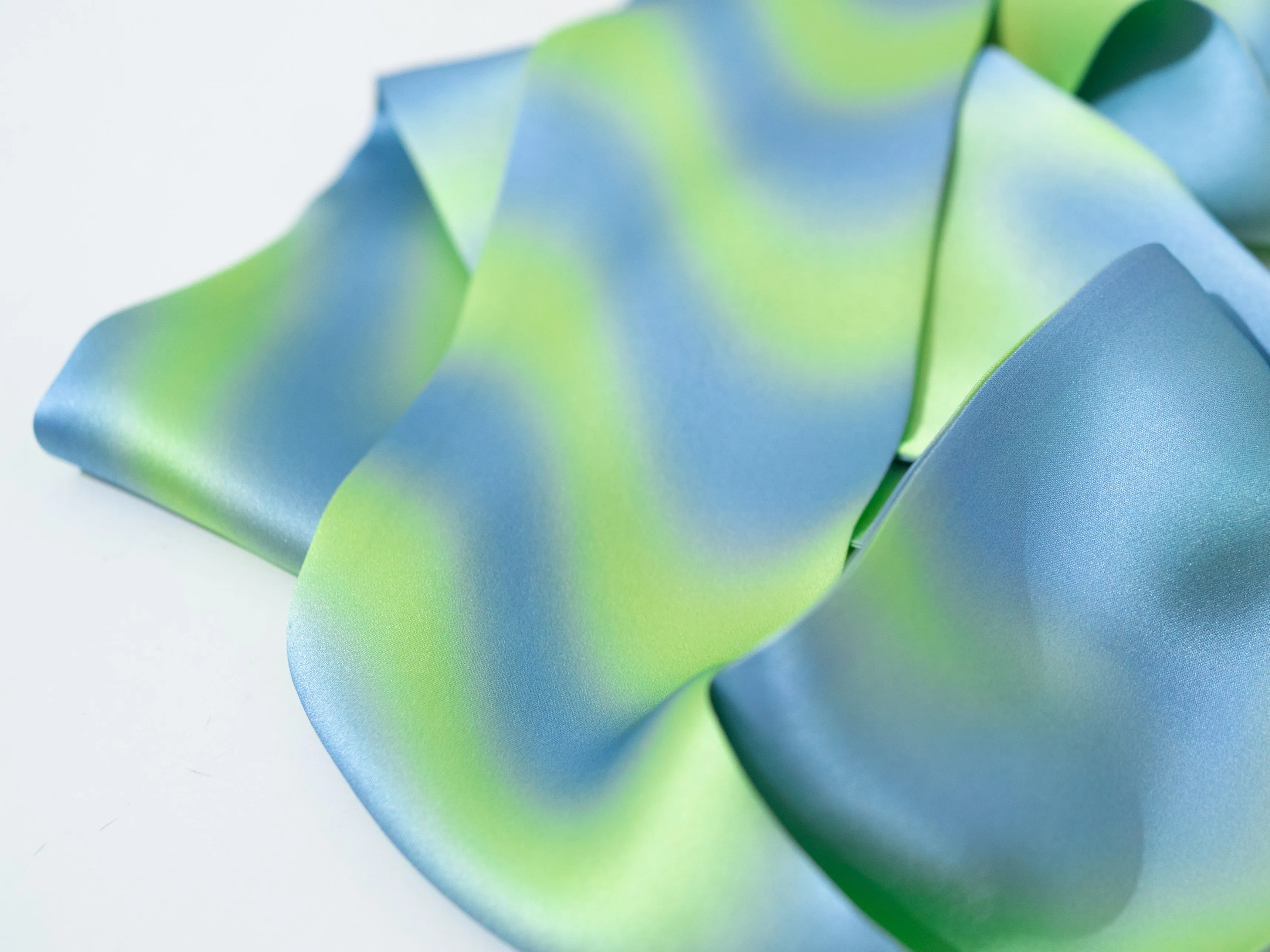 "Day Dream" Silk Neck Scarf - Green