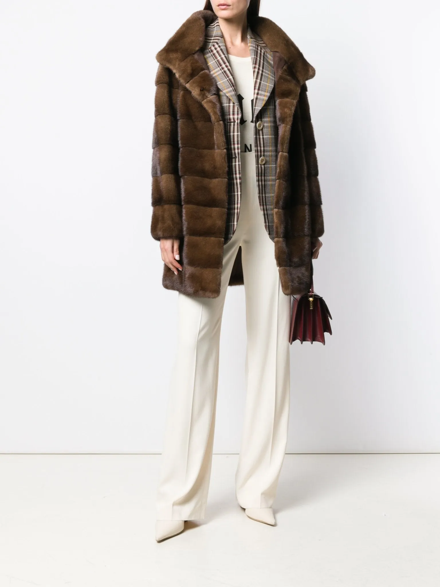 "FRANCELLICO" Mink Coat