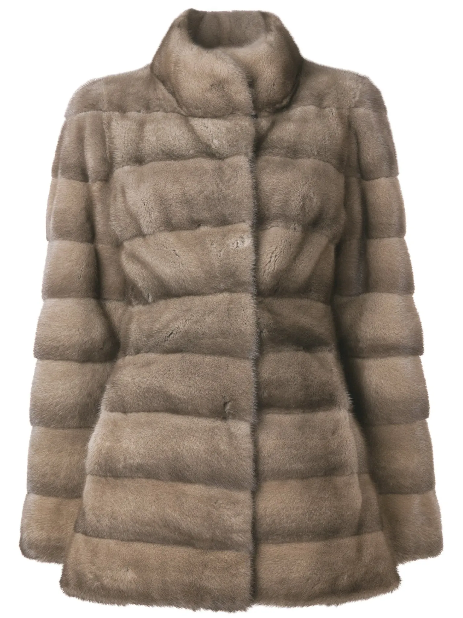 "VALENCIA" Mink Coat with Collar Short